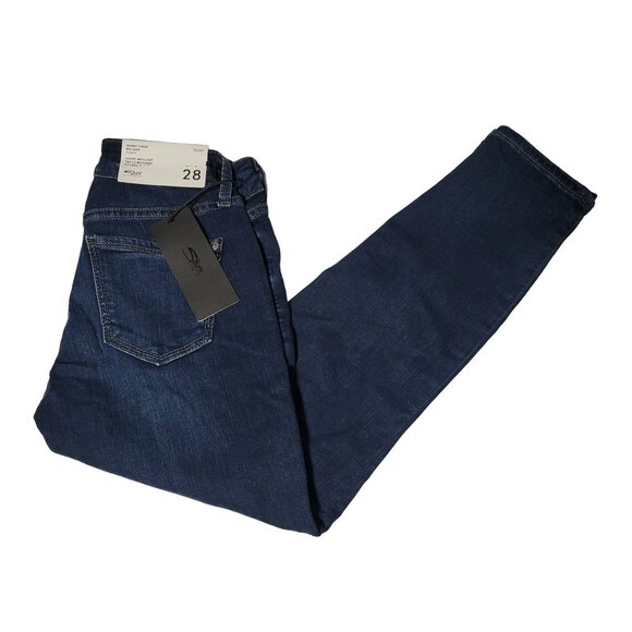 Silver Suki Skinny Crop Mid Rise Curvy Jeans Womens Size 26 Dark Wash Denim Pant - Picture 1 of 9